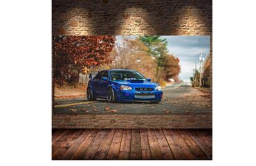 et oznaka na felnama: Poster štampan na platnu - SUBARU IMPREZA Poster štampan na platnu