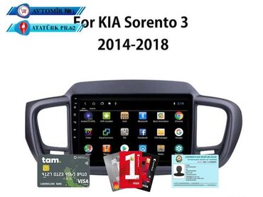 kia monitor: Kia sorento 14-18 android monitor 180azn (kabel ve çərçivə əlavə)
