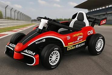 zmajko igracka: Dečiji električni trkački automobil – formula dizajn (crvena ili — 2
