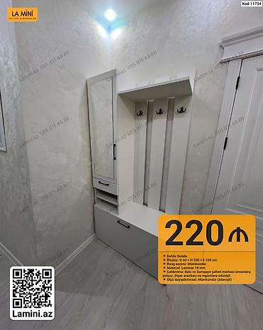 balaca skaf: Dəhliz Dolabı - Ölçülər: D 40 × H 200 × E 100 sm - Rəng seçimi — 1