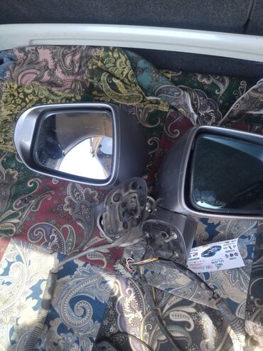 фит порог: Заднего вида Зеркало Honda 2005 г., Б/у, цвет - Серый