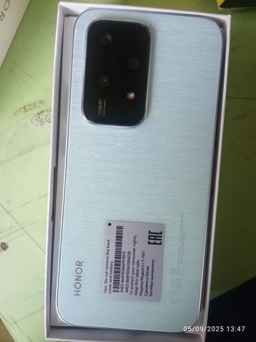 телефон fly ds169: Honor 200 Lite, 256 GB, rəng - Mavi, Zəmanət, Sensor, Barmaq izi