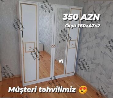 Çarpayılar: *4 qapili dolabı* Yeni sifarişlə hazırlanır ✔️ *Rəng seçimi var 😍*