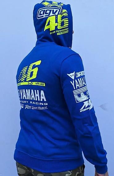 kamel sako: Yamaha MotoGP muška dukserica sa rajsferšlusom – plava - Sportski — 5
