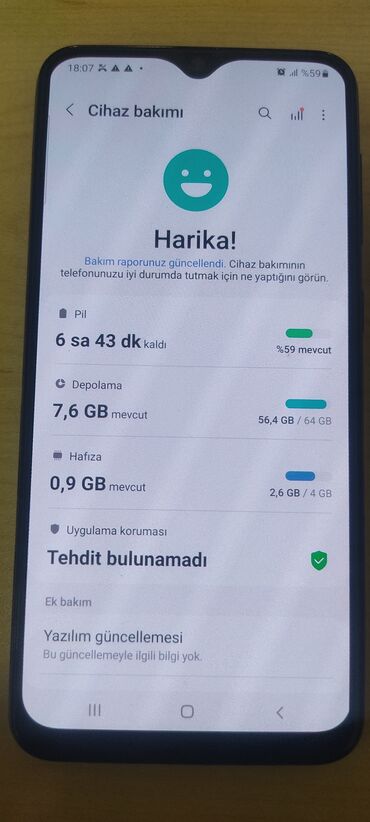 irsad telecom samsung a50: Samsung A50, 64 GB, rəng - Göy, Zəmanət, Sensor, Barmaq izi