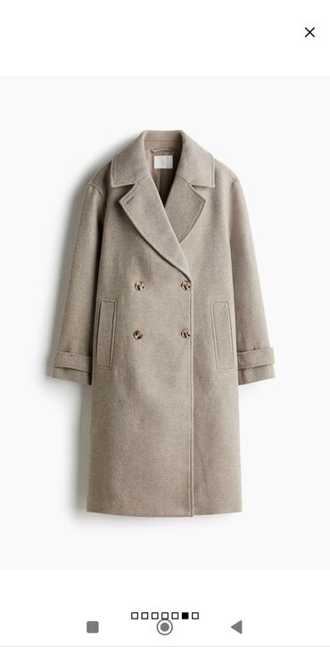 Kaputi: Kaput HM s dvorednim kopčanjem – sivosmeđa boja. Omašena veličina — 1