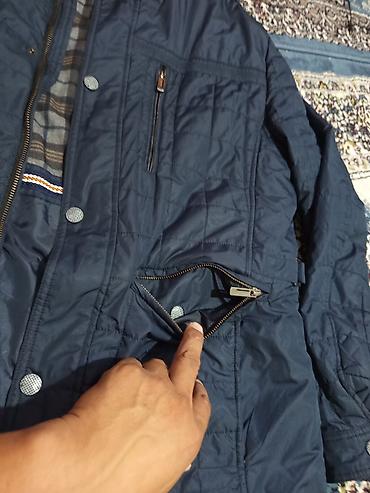 Куртки: Мужская куртка, 3XL, Б/у, цвет - Синий, Платная доставка — 2