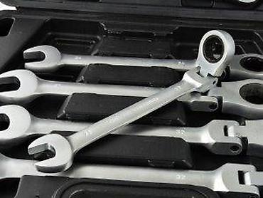 Setovi ručnog alata: Set zglobnih čegrtaljki/ključeva u koferu – 12 kom - Profesionalni — 14