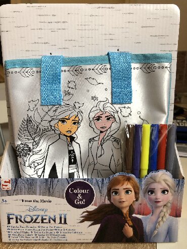 mini slauf za bebe: FROZEN 2 torba sa 6 markera.Dete samo treba da oboji kako želi i da je