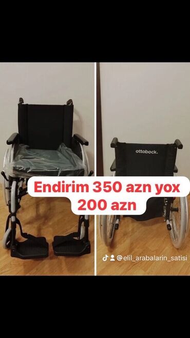 Əlil arabaları: Əlil arabasi. ENDİRİMDE 250 Satilir teze istifade edilmeyib Qatlanir