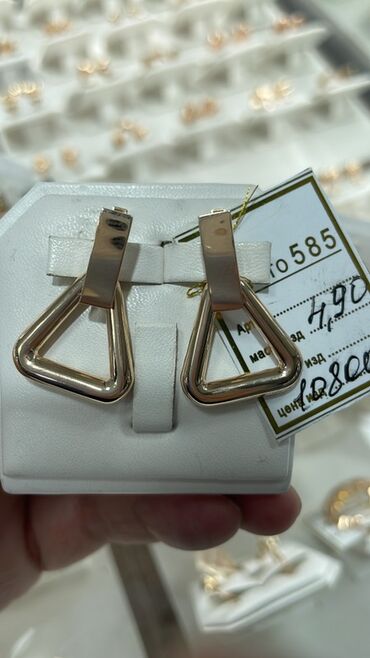 Серьги: Серьги, Проба 585, Без вставки, Женские — 17