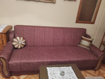 nameštaj: Three-seat sofas, Textile, color - Brown, New