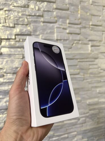 айфон в кридит: IPhone 16 Pro, 128 ГБ, Black Titanium, Кабель, Коробка, 100 %