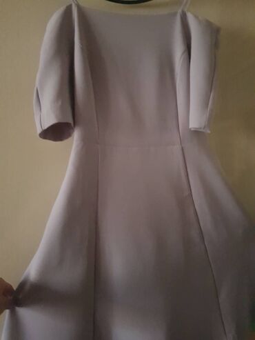 Dresses: H&M L (EU 40), color - Beige, Evening, Short sleeves