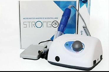 STRONG 210 mikromotor dəsti Xüsusiyyətlər: - İdarəetmə bloku və əl
