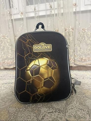 golove: Ранец школьный GOLOVE с жёстким каркасом и футбольным принтом (золотой — 2