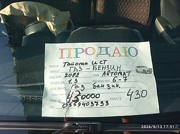 ats cup: Toyota Ist: 2002 г., 1.3 л, Автомат, Газ, Хэтчбэк — 6
