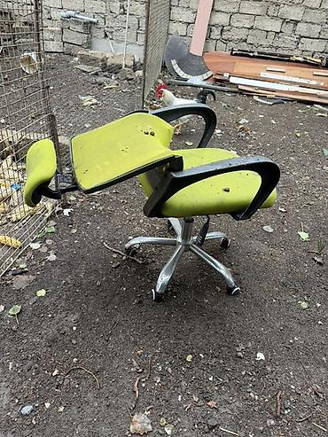 ofis: Döner ofis kreslosu - Rəng: açıq yaşıl - Material: parça oturacaq və — 1