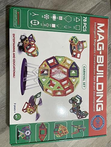 uşaq metal konstruktoru: MAG-BUILDING “Carnival Set” – 78 hissəli maqnitli konstruktor dəsti - — 1