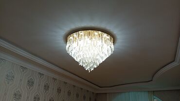 led lampalar ev üçün: Çılçıraq, 10 və daha çox lampa, Farfor