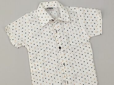 koszula do tańca towarzyskiego: Shirt 5-6 years, condition - Very good, pattern - Geometric, color - White