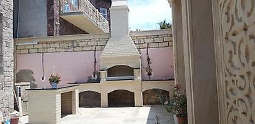 bağ evləri ucun manqal: Həyət üçün kamin-mangal kompleksi və açıq hava mətbəxi - Material — 1