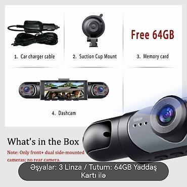 блендер 3 в 1: BCUOZ 1080P Avtomobil DVR (Dashcam) - Ön + Arxa + Sol + Sağ — 1