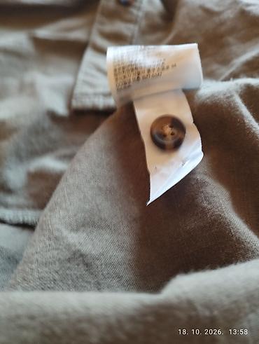 Košulje: Odlična H&M maslinasto zelena košulja-haljina / vl 38 sa — 13