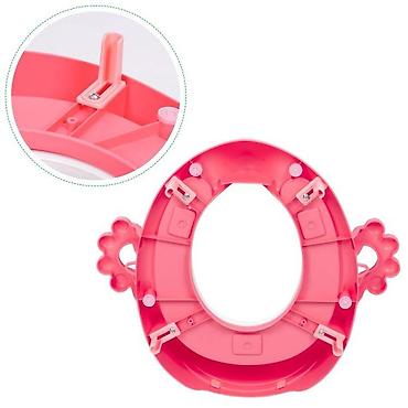 jastuci za hemoroide: Adapter za WC šolju sa rukohvatima, Pink – ECOTOYS Šifra proizvoda — 6