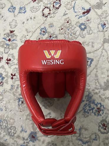матих: Шлем для единоборств WESING, красный, размер S. - Тип: тренировочный — 1