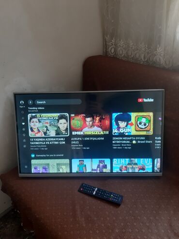 Televizorlar: Taube 82 ekran Smart tv daxili krosnu kart yeri var ela veziyetde