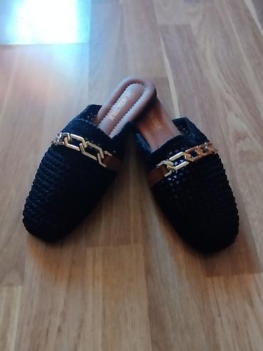 sade sepler: Qadın üçün mules / slip-on tufli - Rəng: qara - raxmer 40 - Üst — 1