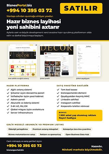 Готовый бизнес: Hazır biznes platforması – BiznesPortal.biz Startapı sıfırdan qurmağa — 1