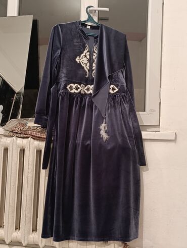 велюровое платье для полных: Вечернее платье, 5XL (EU 50)
