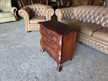 Stilske komode: Barokna komoda sa 3 fioke - Materijal: masivno drvo, bogata topla — 6