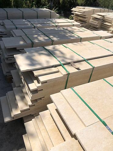 Фасадные плиты Сары-Таш (Травертин): Сарыташ 2 слой Таш камень облицовочный камень сарыташ — 8