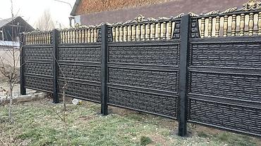 Бетонные еврозаборы: Бетонный еврозабор, Другой бренд, Односторонний, Новый, Оптом,Безналичный расчет — 9
