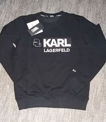 vuneni kaput zenski: Karl Lagerfeld, S (EU 36), Print, color - Black