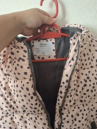в горох: Детская утеплённая куртка Futurino Fashion, размер 122. Б/у носили 2 — 2
