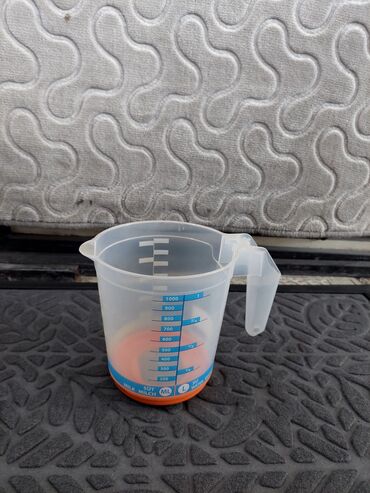 Digər qab-qacaq və mətbəx ləvazimatları: Ölçü qrafinləri dəsti – şəffaf plastik, tutacaqlı və tökmə ağızlı - — 17