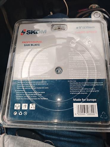 Kəsici disklər: SKOM Professional Diamond Saw – Turbo Speed Texniki göstəricilər: - — 2