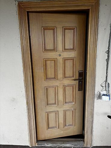 avropa qapi: Ağac dekorlu giriş qapısı - Çatdırma yocdur. - Material: taxta — 3