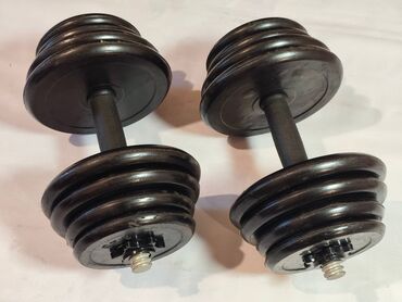 qaçış trenajor: Резиновые Гантели, Вес: 20 кг, Б/у