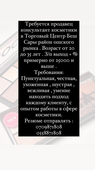 работа в токмаке продавец: Продавец-консультант. Филармония