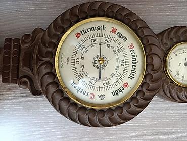 Часы для дома: Настенная метеостанция с барометром, термометром и гигрометром - — 10