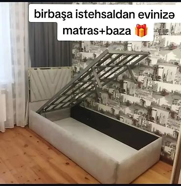 Çarpayılar: Yeni, Təknəfərlik çarpayı, Bazalı, Matras ilə, Siyirməsiz, Azərbaycan — 1
