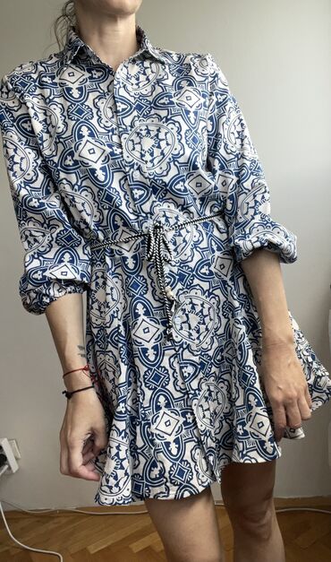 haljina bez ledja grudnjak: Zara M (EU 38), color - Blue, Other sleeves