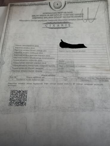 Torpaq sahələrinin satışı: 2 sot, Tikinti, Mülkiyyətçi, Kupça (Çıxarış) -da lalafo.az — 7 Torpaq sahələrinin satışı: 2 sot, Tikinti, Mülkiyyətçi, Kupça (Çıxarış) — 7