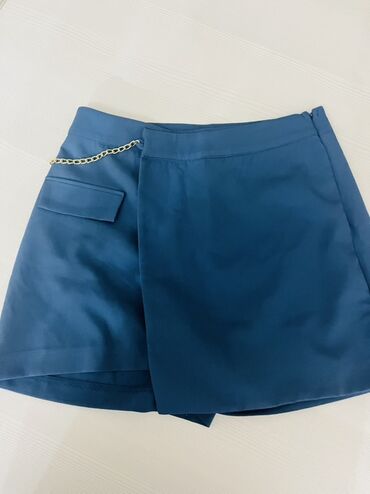 Ətəklər: Qadın etek/şort kolleksiyası - Model 1: Tünd mavi skort (etek