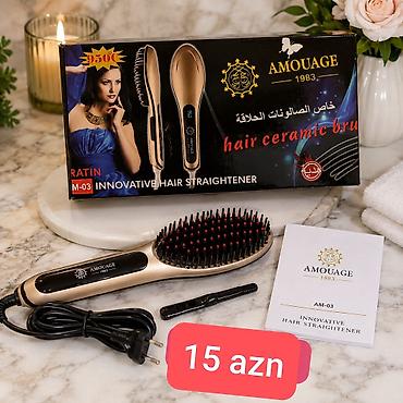 tablet duz: Amouage 1983 AM-03 saç düzləşdirən keramika fırçası. Bu model saçları — 1
